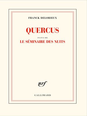 cover image of Quercus suivi de Le séminaire des nuits